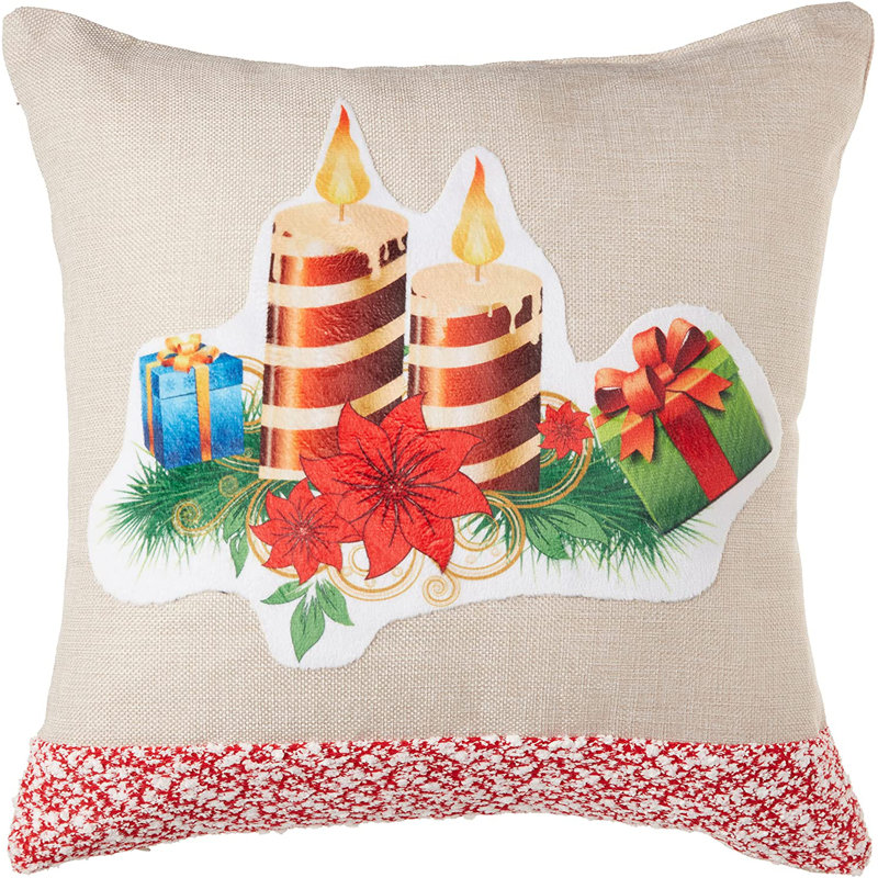 Appliqued Pillow Cover, Pillow Cover Only - No Insert