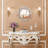 Freelon Sunburst Flat Round Wall Mirror-301433051