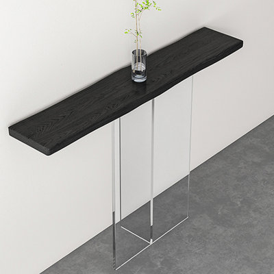 Console moderne et simple en bois massif