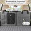 Housse imperméable pour voiture pour animaux avec fenêtre en filet et poches de rangement-134375133