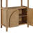 3-Tier Arched Solid Wood Vertical Bookshelf-100829927