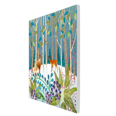 P.STONE Traditional Plants & Flowers Wall Decor on Ceramic