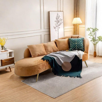 Chaise longue en tissu de qualité supérieure