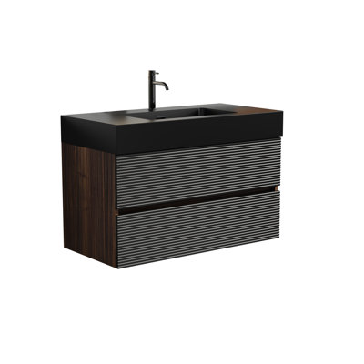 Meuble-lavabo mural flottant pour salle de bain moderne