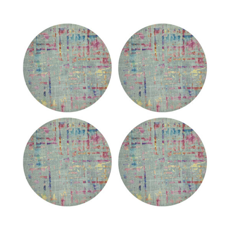 Coco Pebble 16" Vinyl Placemat, Mint