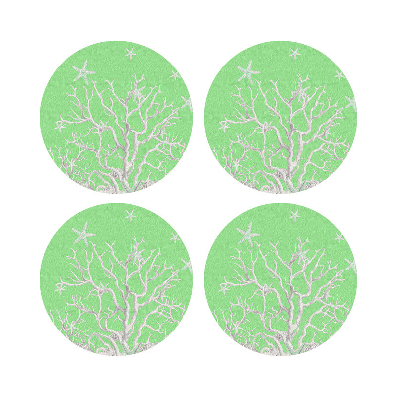 Napperon Coral Branch, Vert