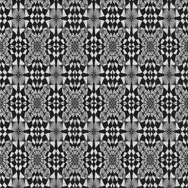 Tapis gris, Carré 6 pi