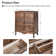 Commode d'appoint en bois massif avec station de charge Archaun
