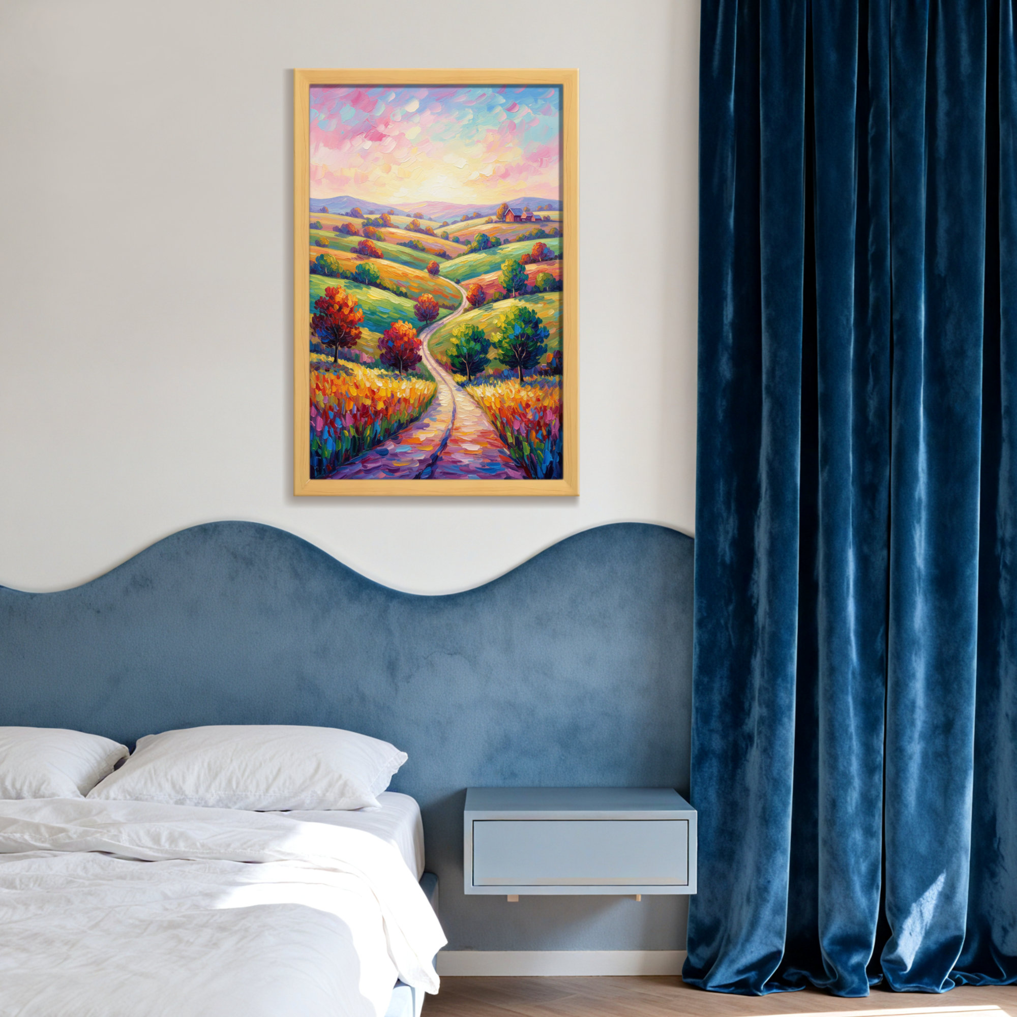 Winston Porter Scenic &Cityscapes Colorful Landscape With Winding Path ...