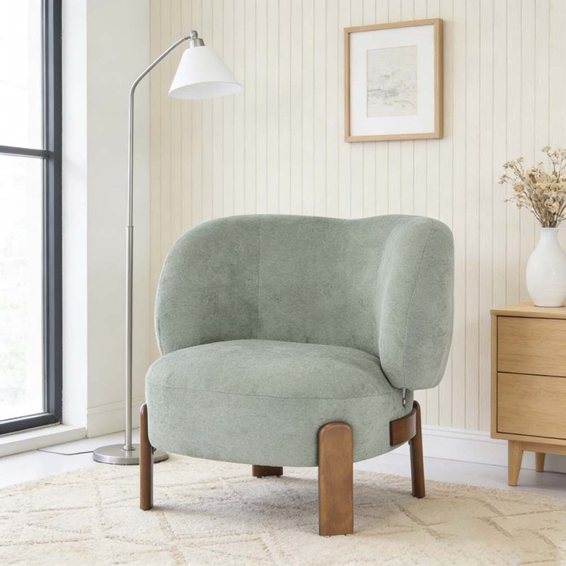 Fauteuil à oreilles, Vert