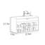 Banc de rangement pour chaussures 27,6 po-108975260
