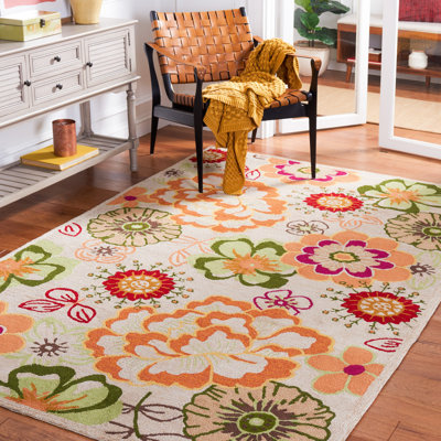 Doyle Hand Hooked Performance Floral Rug