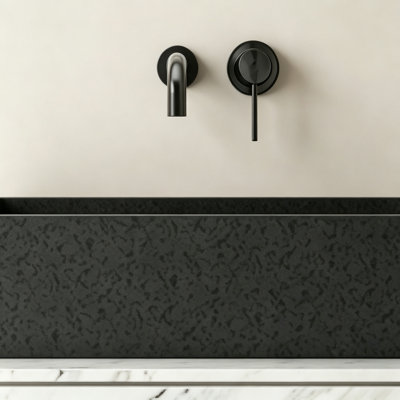 19.68'' Concrete Vessel Rectangular Modern Gray Bathroom Sink