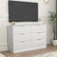Commode 6 tiroirs en bois pour chambre à coucher, salon-334295714