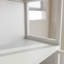 armoire de rangement en bambou, armoire de salle de bain séparée avec 2 portes