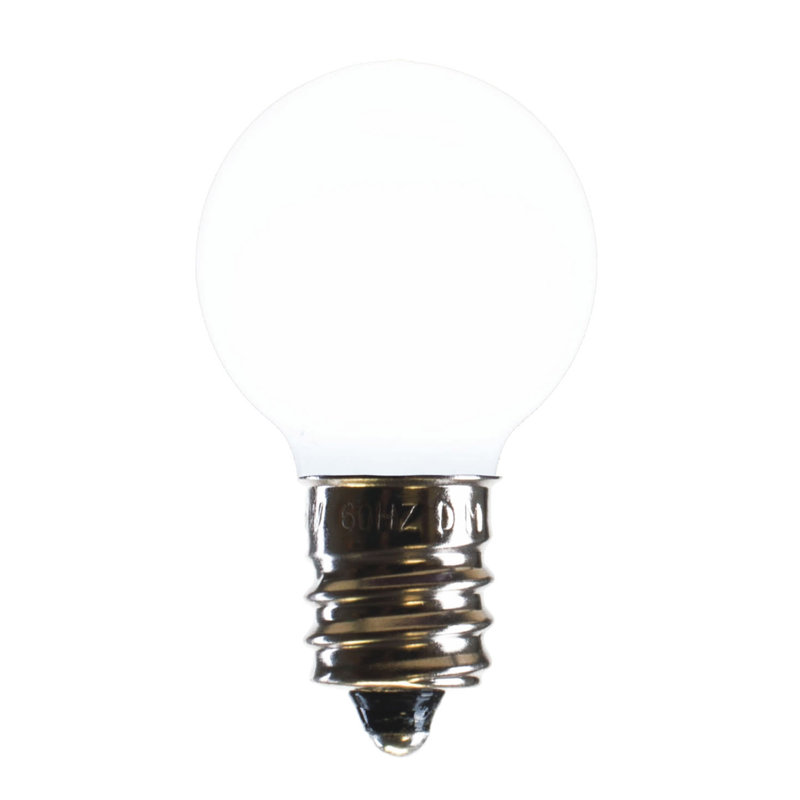 Vickerman G30 Pure White Ceramic LED Replacement Bulb, Package Of 25