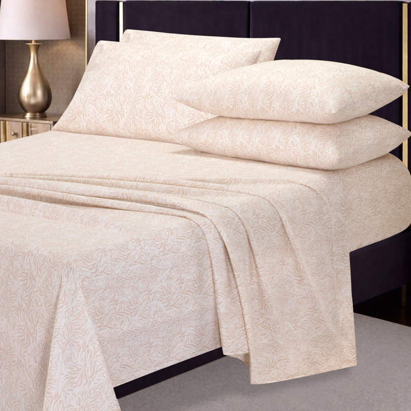 Baby Phat Microfiber Sheets with Extra Pillowcases, King, Zebra Logo Pink