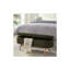 Banc de rangement avec repose-pieds ovale