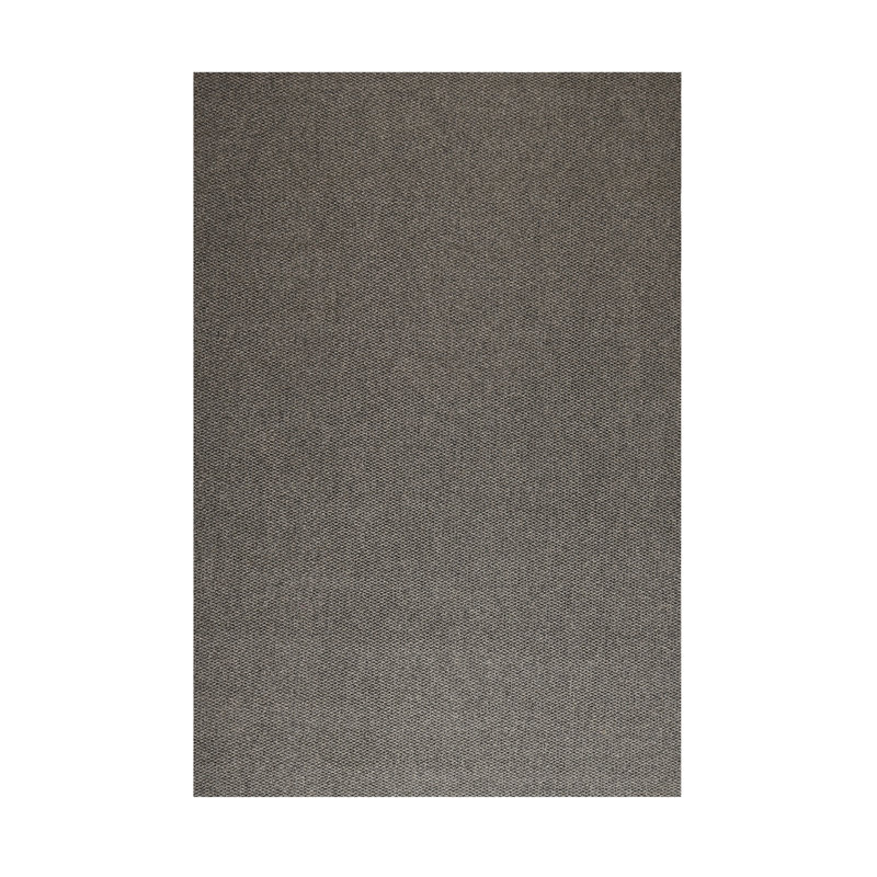 Tapis intérieur / extérieur gris tissé à la machine Estralita, Rectangle 12 pi x 20 pi