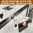 54" W X 72" H Double Sliding Framed Shower Door with 1/4"(6mm) Clear Tempered Glass, Matte Black