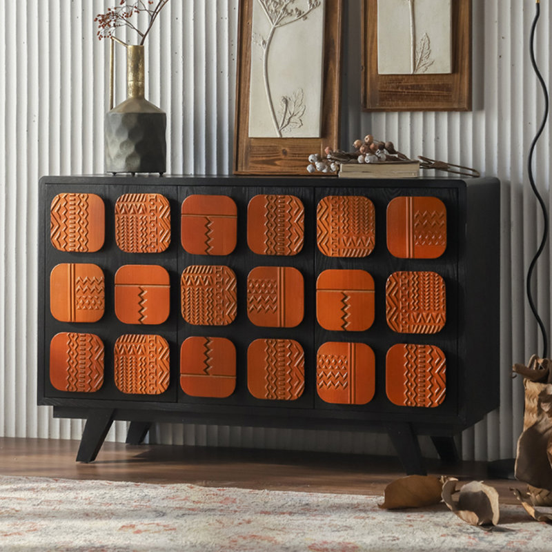 Armoire de rangement en bois massif Americana Vintage