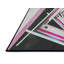 Tapis rose/zone noire à motifs-525975133