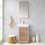 Ensemble de meuble-lavabo simple 18 po avec miroir Huesca-70529939-70529938