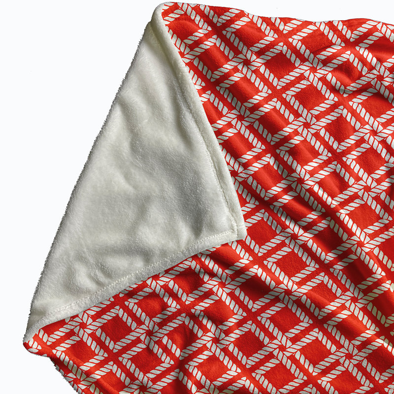 Farrah Plain Weave / Muslin Throw Blanket, Orange