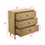 Commode carrée 3 tiroirs Jaritzy