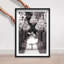 Oliver Gal Running Alice Black and White - Diamond Dust Shadowbox Framed Wall Art-70284774-70284772