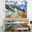 Paysage, ciel lumineux et tapisserie du lac Blue Mountain-28490814