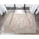 Emilia Vintage Persian Floral Ivory Flat-Weave Thin Rug