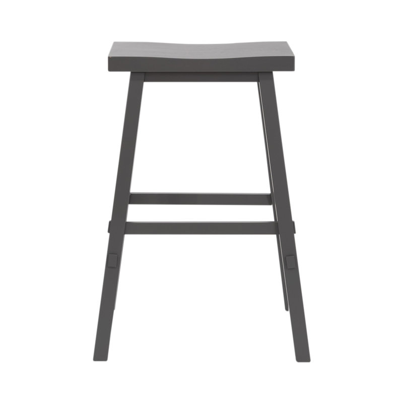 Knaack 24" Barstool w/ Chair Glides, Gray, Counter Stool (24" Seat Height)