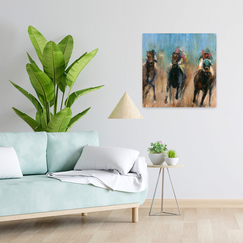 «Run Run Contemporary Horse Art», H 24 po x l 24 po
