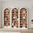 78.7" White Arched Bookshelf