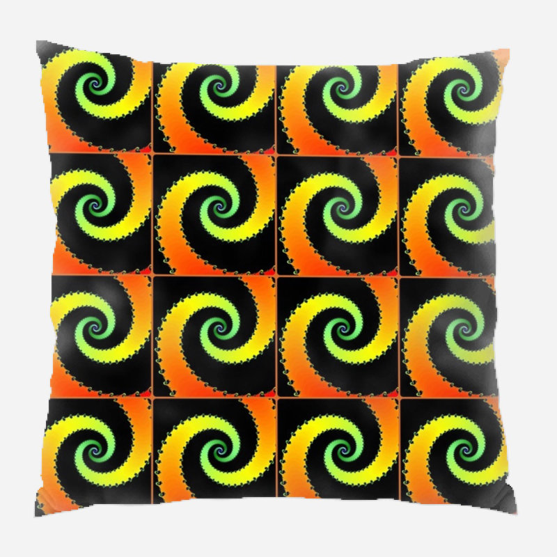 Coussin décoratif en spirale, Intérieur