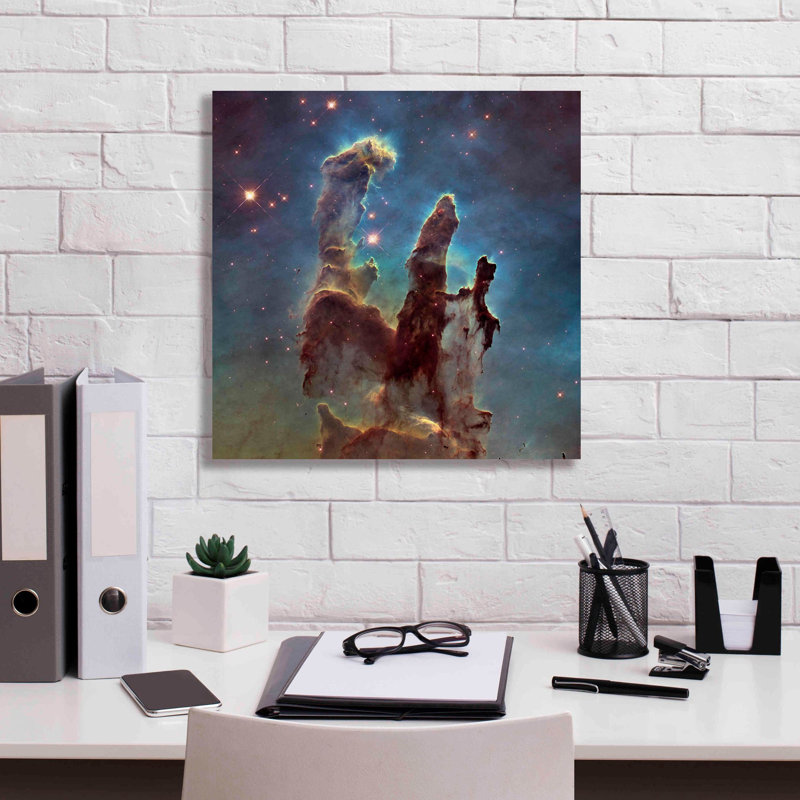 'Eagle Nebula,' Canvas Wall Art, 18" H x 18" W x 0.75" D
