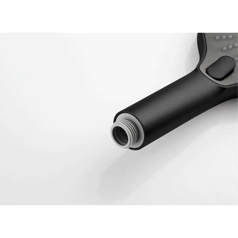 Matte Black Handheld Shower With 28-inch Slide Bar And 59-inch Hose, Stainless Steel, Rust- Construction For Long-term Use Black, Powerful Water Discharge A Hygienic Bathroom