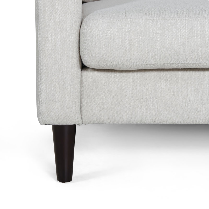 Canapé modulaire de coin symétrique de 82 po Stoneboro, 100% polyester beige