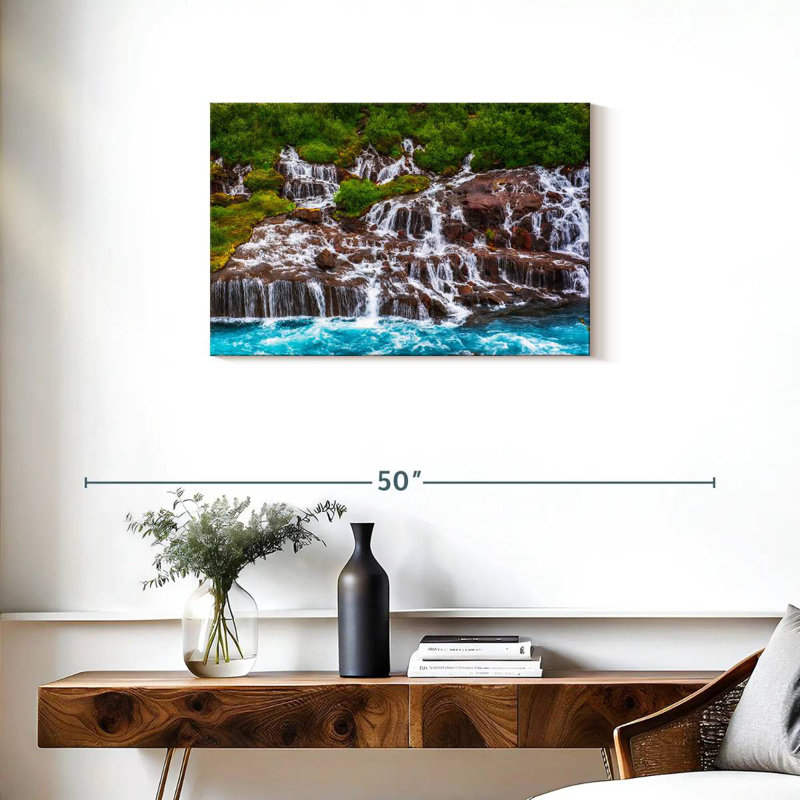 Cascades d'Alvord Hraunfossar, H 20 po x l 30 po