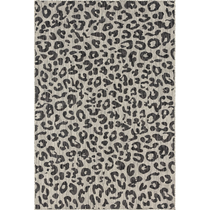 Tapis d'extérieur joyeux couleur pierre, Rectangle 6 pi x 9 pi