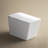 Square Smart Toilet With Built-In Tank For Modern Bathroom, Remote Control, Tankless Bidet Toilet With Foot Touching Lid Opening, Auto Flush, Heated Seat, LED Digital Display, User Memory, White-123310671
