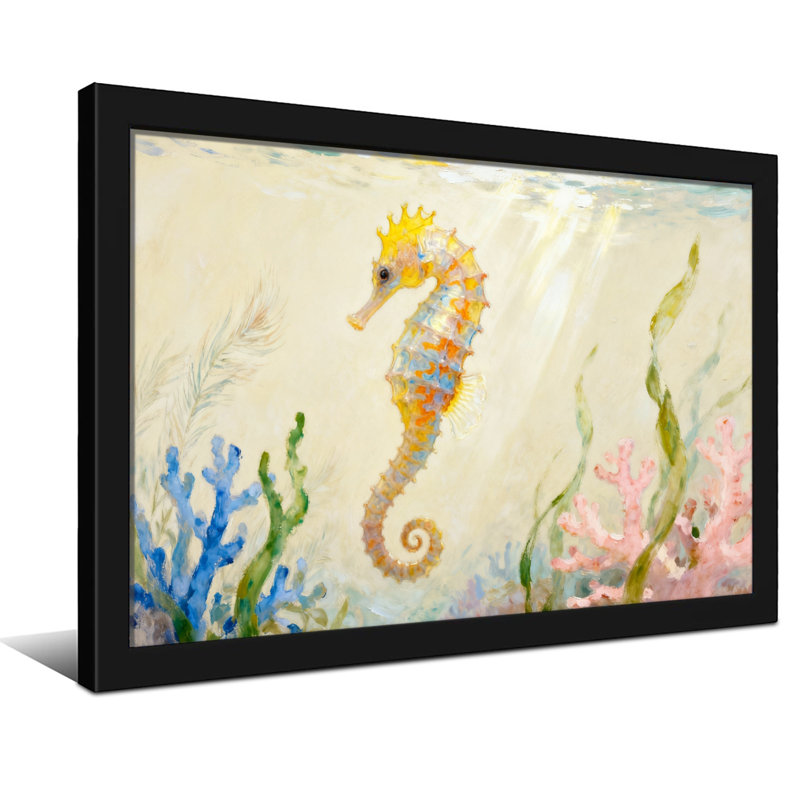 Scène de corail sous-marin, H 16 po x l 24 po, Toile tendue, Ne s’applique pas
