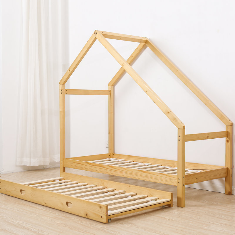 Rosharon Full Solid Wood Loft Standard Bed by Isabelle & Max, Twin