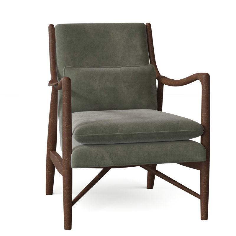 Fauteuil Cole, 9953 polyester saule, Amande chamois