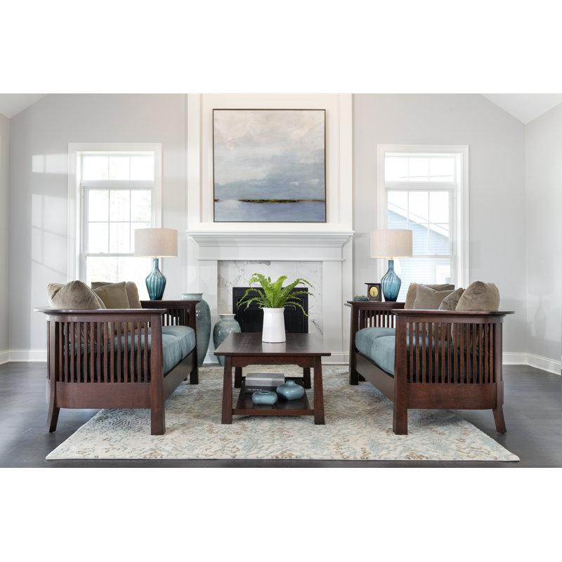 Park Slope Solid Wood 4 Legs Coffee Table with Storage, Madison