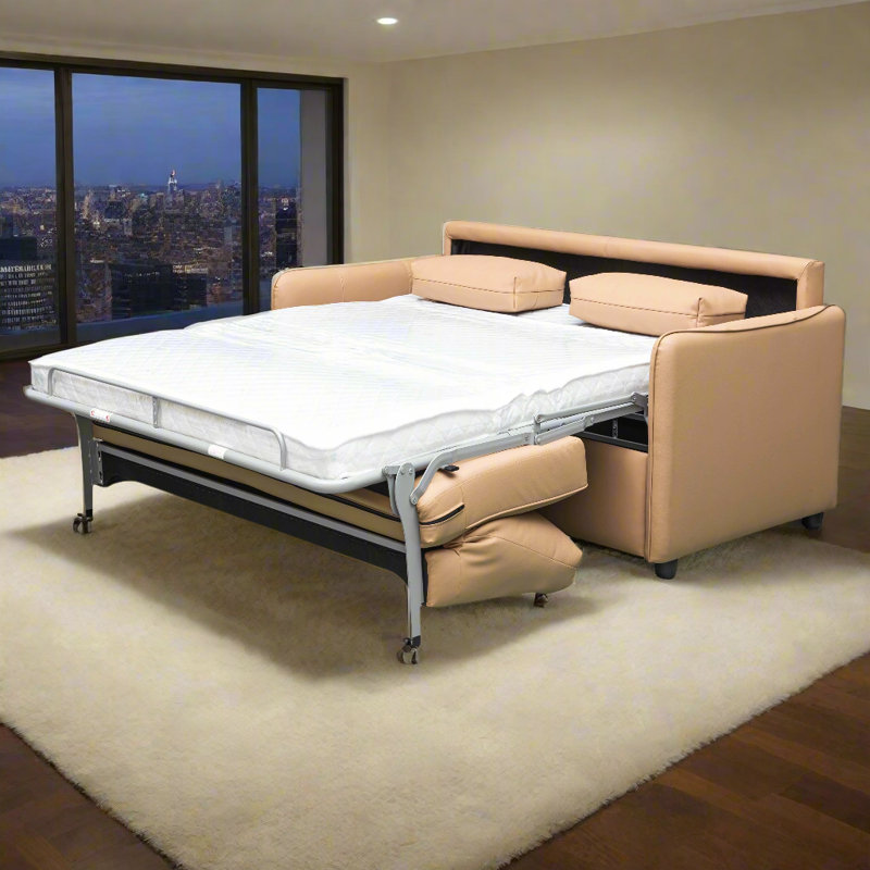 Canapé-lit Haven Fold, Brun, H 34,3 po x l 74,4 po x P 37,8 po