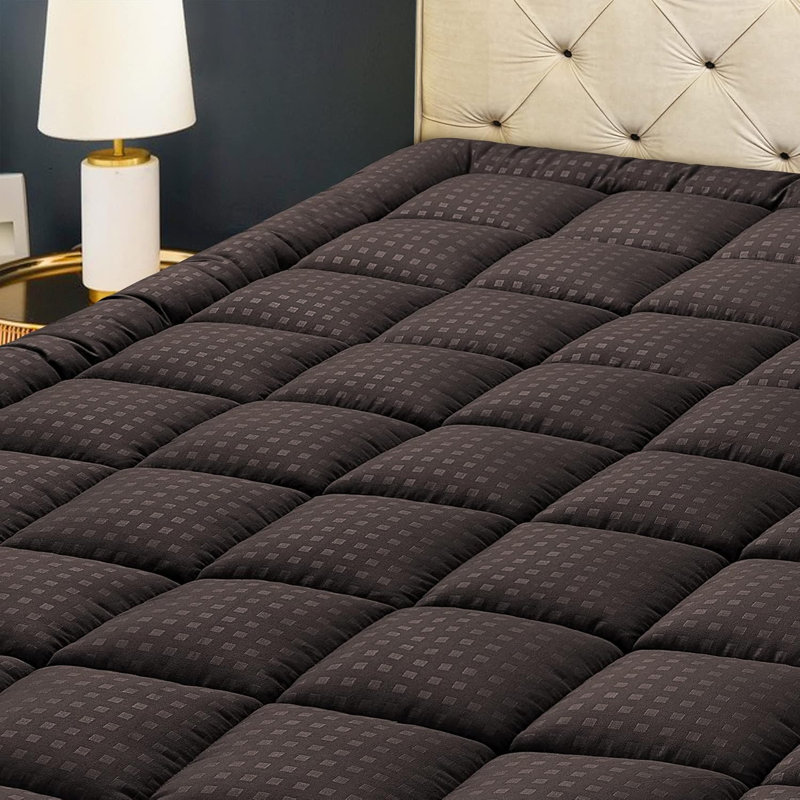 Laumer 2'' Mattress Pad, Queen, Dark Gray