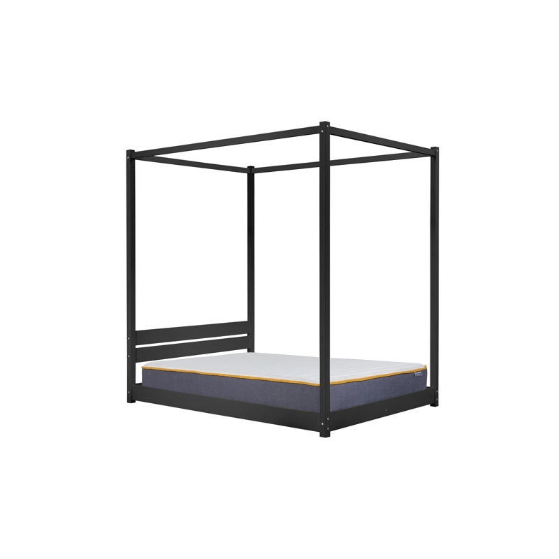 Four Poster Bed, Black, Kingsize (5')