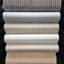 Claunch Taupe Gray White Art Deco Lines Faux Fabric Modern Wallpaper